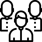 Pixelated black and white cat icon design.